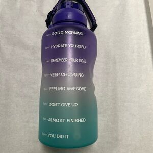 Giotto Large 1 Gallon/128oz (When Full) Motivational Water Bottle with Time